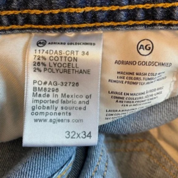 Adriano Goldschmied The Graduate Jeans Size 32X34 - Picture 7 of 8